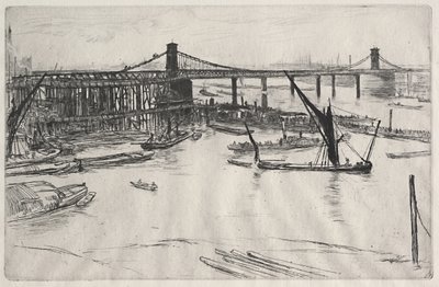 Régi Hungerford-híd alkotó: James McNeill Whistler