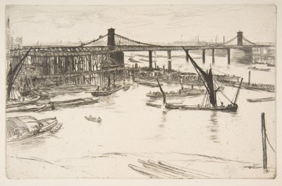 Régi Hungerford híd alkotó: James McNeill Whistler