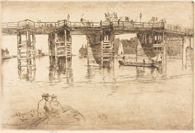 A régi Putney híd alkotó: James McNeill Whistler