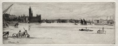 A régi Westminster híd alkotó: James McNeill Whistler