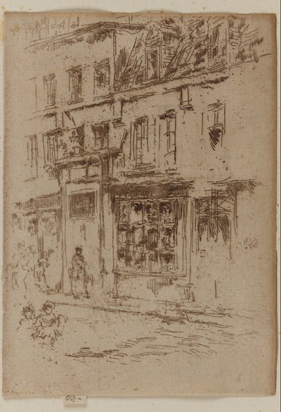 Little Butter Street, Brüsszel alkotó: James Abbott McNeill Whistler