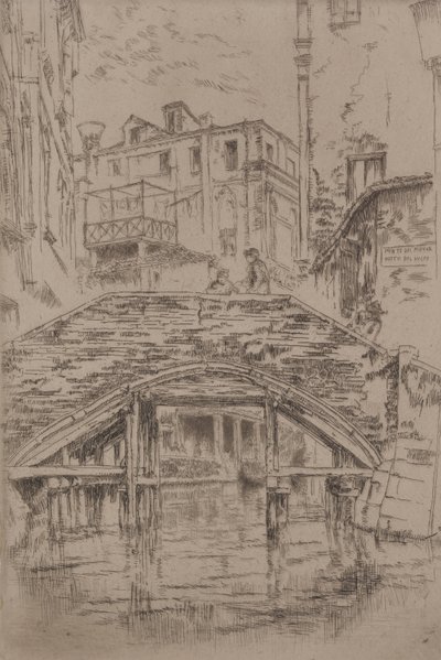 Ponte del Piovan alkotó: James McNeill Whistler