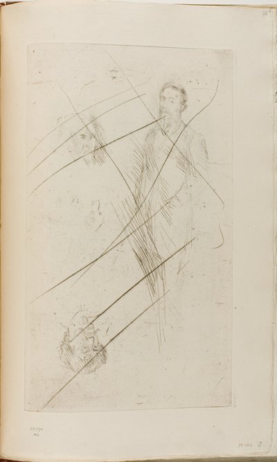 Portrévázlatok, köztük F.R. Leyland és Whistler alkotó: James Abbott McNeill Whistler