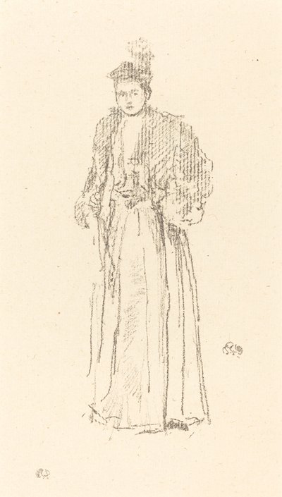 Portrétanulmány: Charlotte R. Williams kisasszony alkotó: James Abbott McNeill Whistler