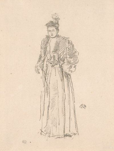 Portrétanulmány: Charlotte R. Williams kisasszony alkotó: James Abbott McNeill Whistler