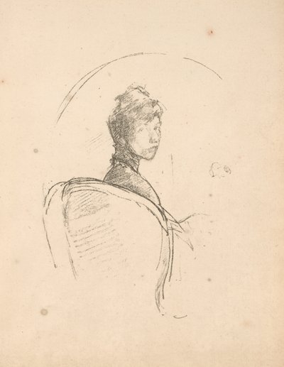 Portrétanulmány: Rosalind Birnie Philip kisasszony alkotó: James Abbott McNeill Whistler