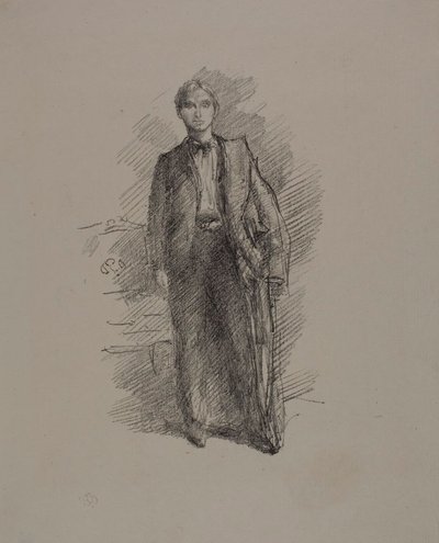 Portrétanulmány: Herbert C. Pollitt úr alkotó: James Abbott McNeill Whistler