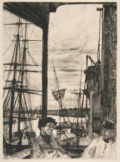 Rotherhithe (Wapping) alkotó: James McNeill Whistler