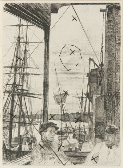 Rotherhithe alkotó: James Abbott McNeill Whistler