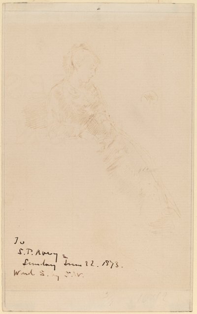 Maud vázlata alkotó: James Abbott McNeill Whistler