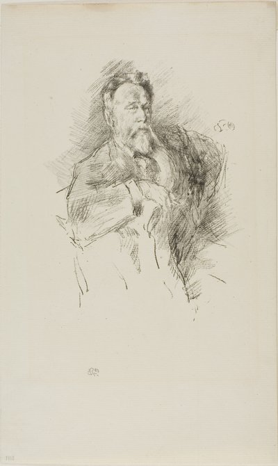 William E. Henley vázlata alkotó: James Abbott McNeill Whistler