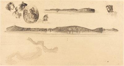 Vázlatok a partfelmérő táblán alkotó: James Abbott McNeill Whistler
