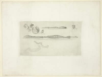 Vázlatok a partfelmérő táblán alkotó: James Abbott McNeill Whistler