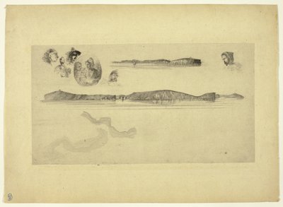 Vázlatok a partfelmérő táblán alkotó: James Abbott McNeill Whistler