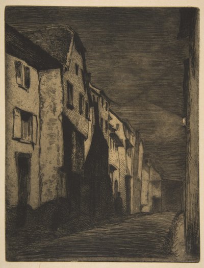Utca Saverne-ban alkotó: James McNeill Whistler