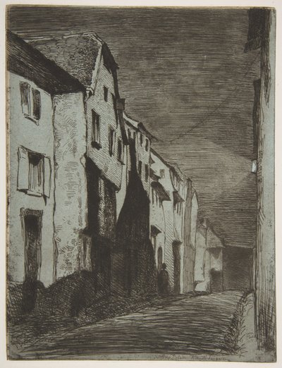Utca Saverne-ban alkotó: James McNeill Whistler