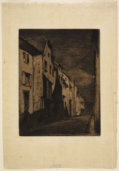 Utca Saverne-ben alkotó: James McNeill Whistler