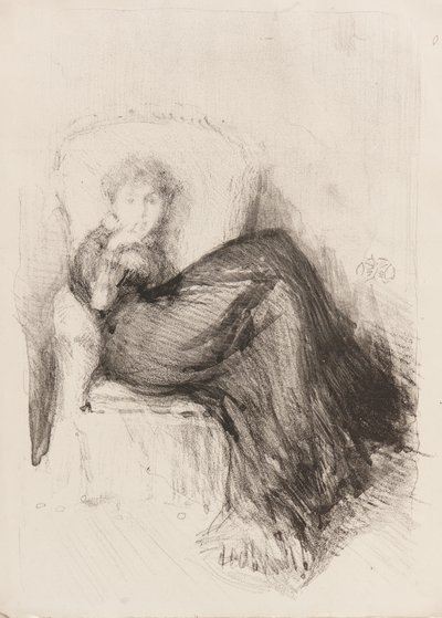 Tanulmány – Maude Seated alkotó: James Abbott McNeill Whistler