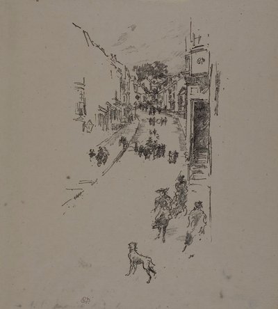 Vasárnap, Lyme Regis alkotó: James Abbott McNeill Whistler