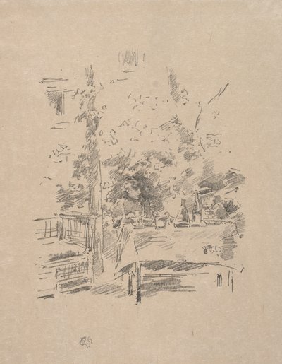 Kettesben a kertben alkotó: James McNeill Whistler