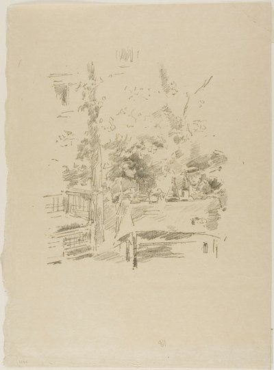 Tête-à-tête a kertben alkotó: James McNeill Whistler