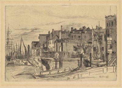 Temzei rendőrség alkotó: James McNeill Whistler
