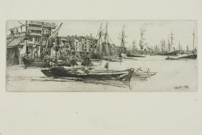 Temze raktárak alkotó: James Abbott McNeill Whistler