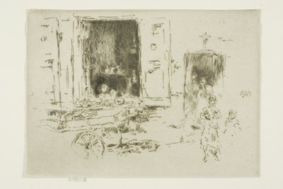 The Barrow - Marolles kerület, Brüsszel alkotó: James Abbott McNeill Whistler