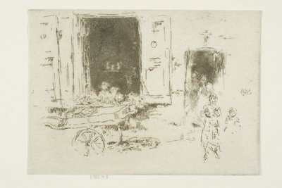 The Barrow - Marolles kerület, Brüsszel alkotó: James Abbott McNeill Whistler