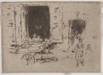 The Barrow – Marolles negyed, Brüsszel alkotó: James McNeill Whistler