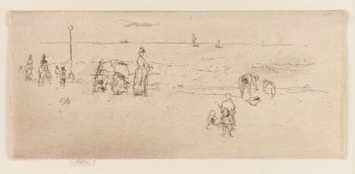 A tengerpart, Ostend alkotó: James Abbott McNeill Whistler
