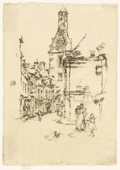 Az óratorony - Amboise alkotó: James Abbott McNeill Whistler
