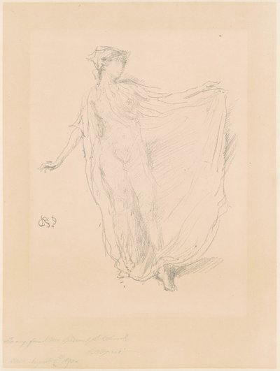 A Táncoló Lány alkotó: James Abbott McNeill Whistler