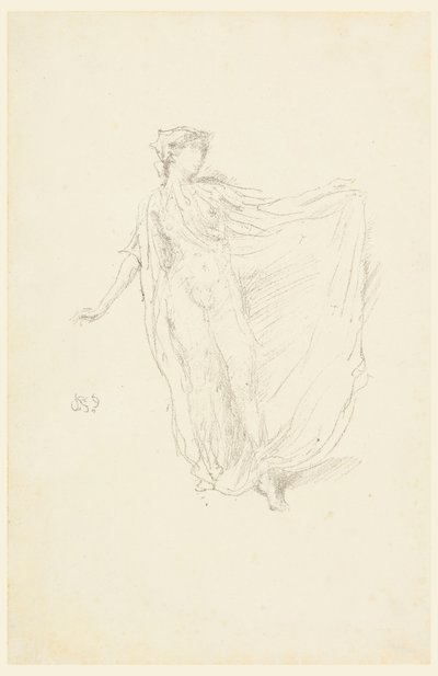 A táncos lány, 1890 alkotó: James Abbott McNeill Whistler