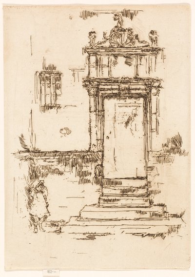 A kápolna ajtaja, Montrésor alkotó: James McNeill Whistler
