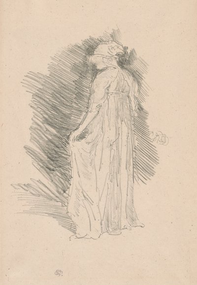A leterített figura, hátulnézet alkotó: James Abbott McNeill Whistler