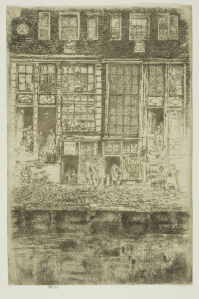 A hímzett függöny alkotó: James McNeill Whistler
