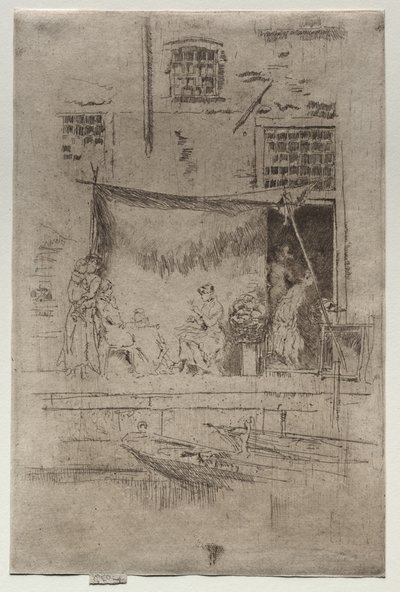 A gyümölcsárus standja alkotó: James McNeill Whistler