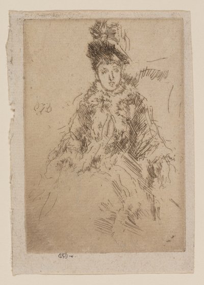 A bundahegy: Miss Lenoir alkotó: James Abbott McNeill Whistler