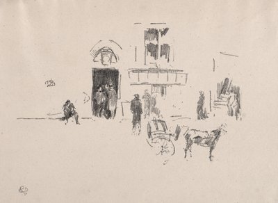 A Gaiety Theatre művészbejárója alkotó: James McNeill Whistler