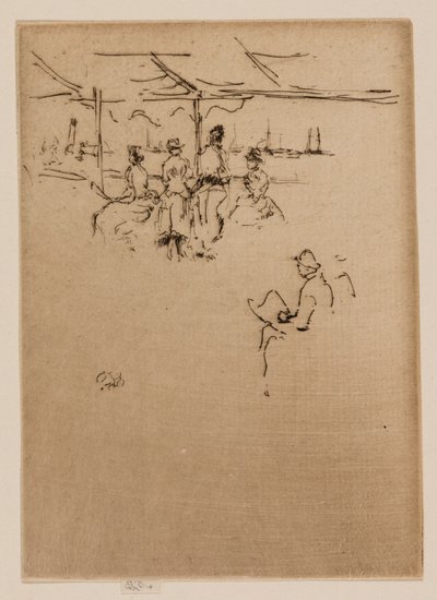 A leszállóhely, Cowes alkotó: James Abbott McNeill Whistler