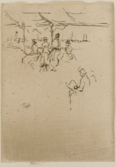 A leszállóhely, tehenek alkotó: James Abbott McNeill Whistler