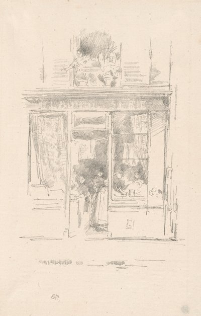 A mosónő: "A Place Dauphine mosónője" alkotó: James Abbott McNeill Whistler