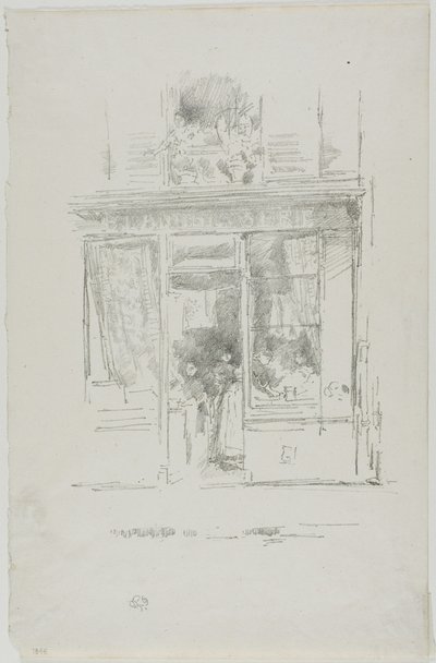 A mosónő: "A Place Dauphine mosónője" alkotó: James Abbott McNeill Whistler