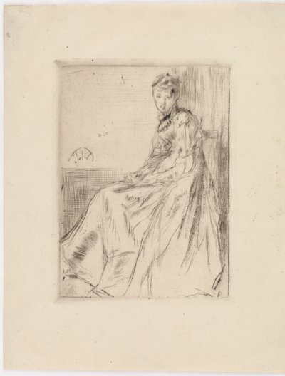 A levél (Maud, ül) alkotó: James Abbott McNeill Whistler