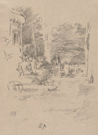 The Little Café au Bois alkotó: James McNeill Whistler
