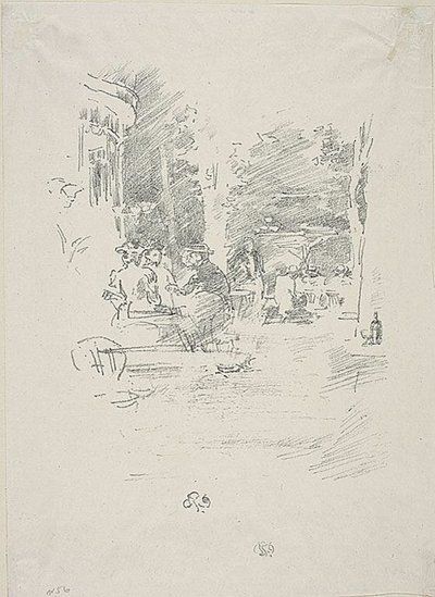 A Little Café au Bois alkotó: James Abbott McNeill Whistler