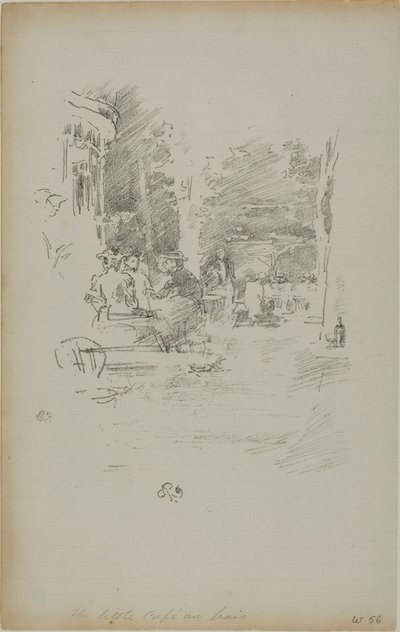 A Little Café au Bois alkotó: James McNeill Whistler
