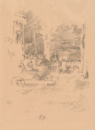 A Little Café au Bois alkotó: James McNeill Whistler