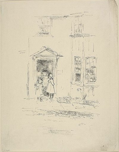 A kis ajtó, Lyme Regis alkotó: James Abbott McNeill Whistler